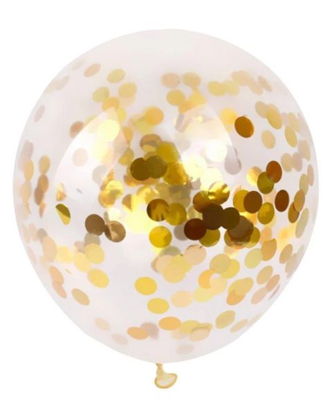 Excellent Houseware Balloons With Gold Confetti