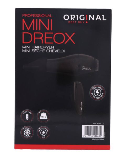 Original Best Buy Mini Hairdryer Black EU Ref. P002775 Original Best Buy Mini Hairdryer Black EU Ref. P002775