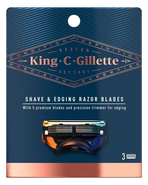 Gillette King Shave & Edging Razor Blades Gillette King Shave & Edging Razor Blades