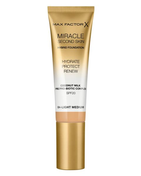 Max Factor Miracle Second Skin Hybrid Foundation 04 Light Medium