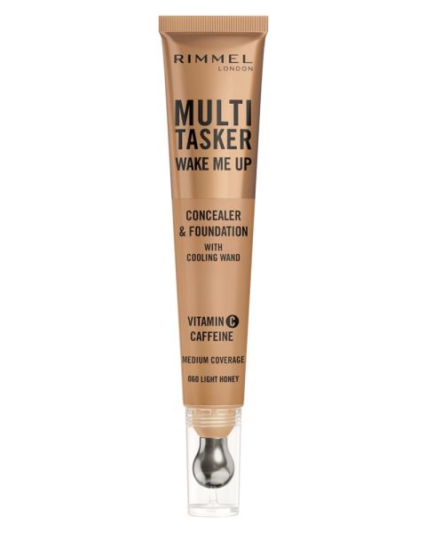 Rimmel London Multi-Tasker Wake Me Up Concealer & Foundation 060 Light Honey Rimmel London Multi-Tasker Wake Me Up Concealer & Foundation 060 Light Honey