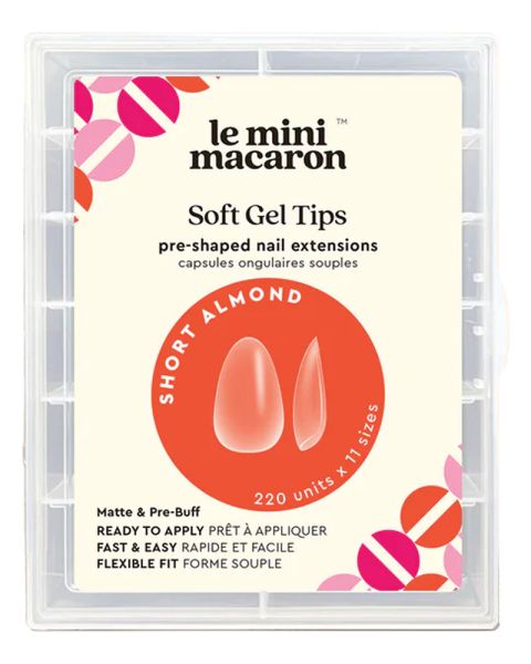 Le Mini Macaron Soft Gel Tips Short Almond Le Mini Macaron Soft Gel Tips Short Almond
