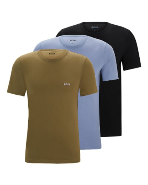 Hugo Boss 3-Pack Crew Neck T-Shirt Cotton Str. M