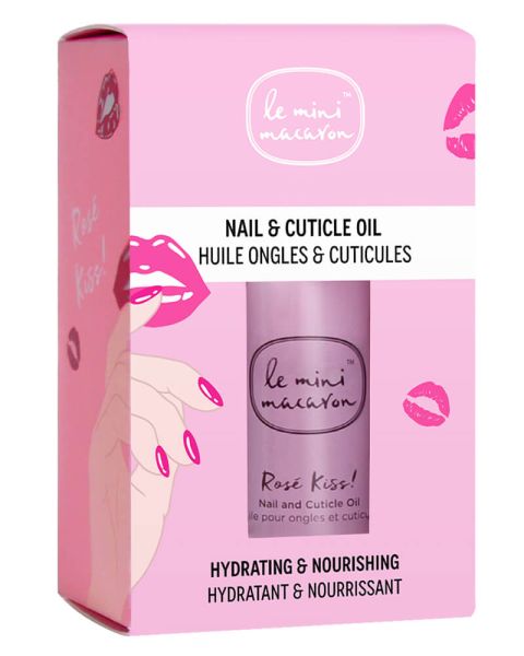 Le Mini Macaron Rose Kiss Nail & Cuticle Oil (U)