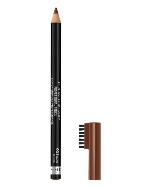 Rimmel London Brow This Way Professional Pencil 001 Dark Brown
