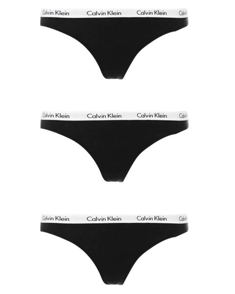 Calvin Klein Thongs 3-pack - XS Calvin Klein Thongs 3-pack - XS